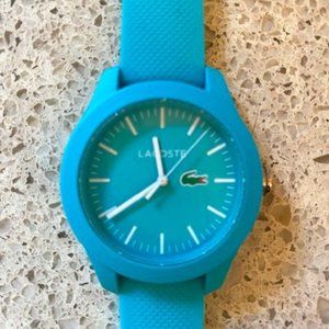 Lacoste Turquoise Silicone Quartz Watch 12.12
